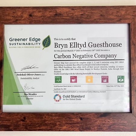 ブライナイ・フェスティニオグ Bryn Elltyd Eco Houseゲストハウス エクステリア 写真
